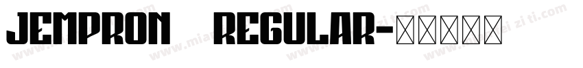 Jempron   Regular字体转换